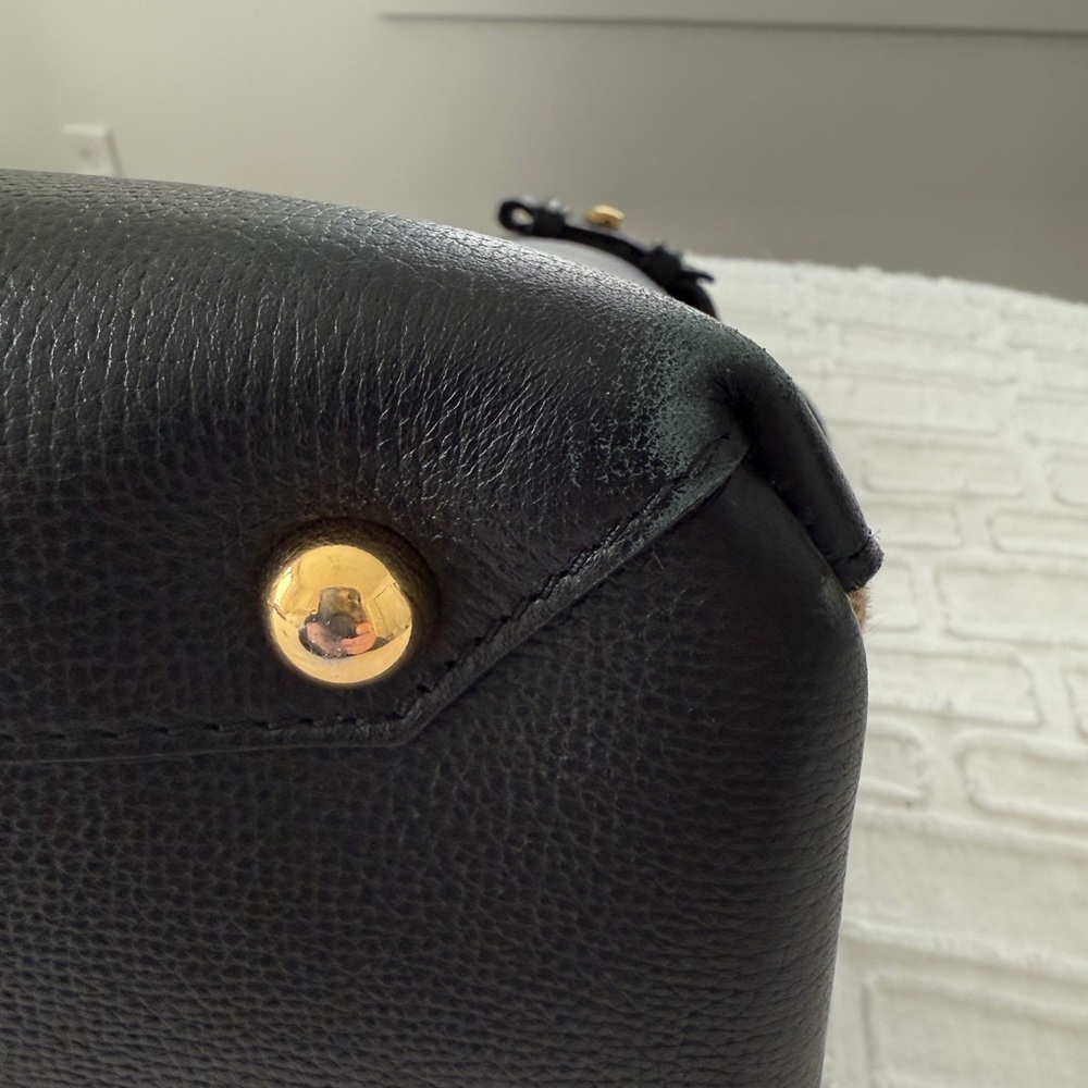 Burberry Banner NM Tote Leather with House Check Canvas, Medium - Picture 10 of 16